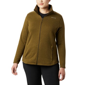 Columbia Jas Dames, Canyon Point Fleece Full Zip Plus Size Olijfgroen, 05BIDYZTK